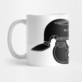 Black Imperial Roman Helmet (Small) Mug